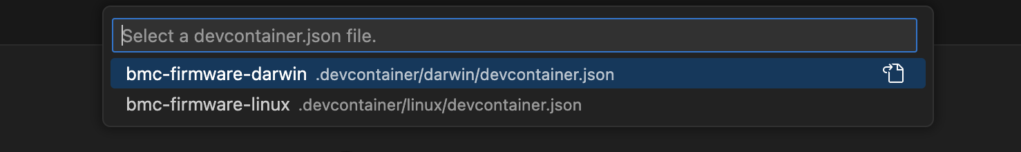 Select OS devcontainer select OS
