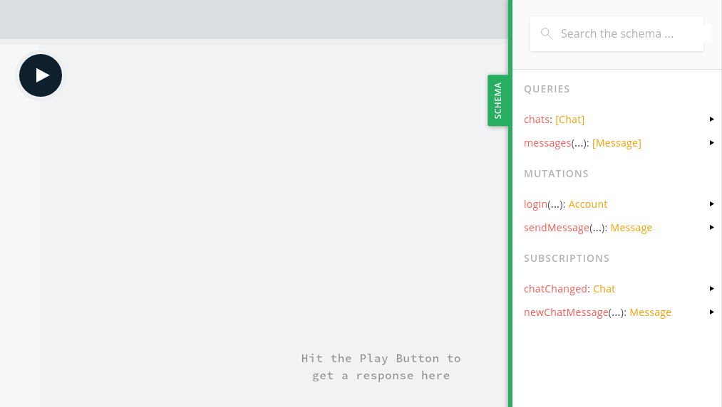 Exploring the schema