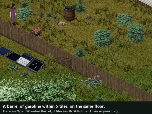 Connecting a barrel of gasoline with a Rubber Hose