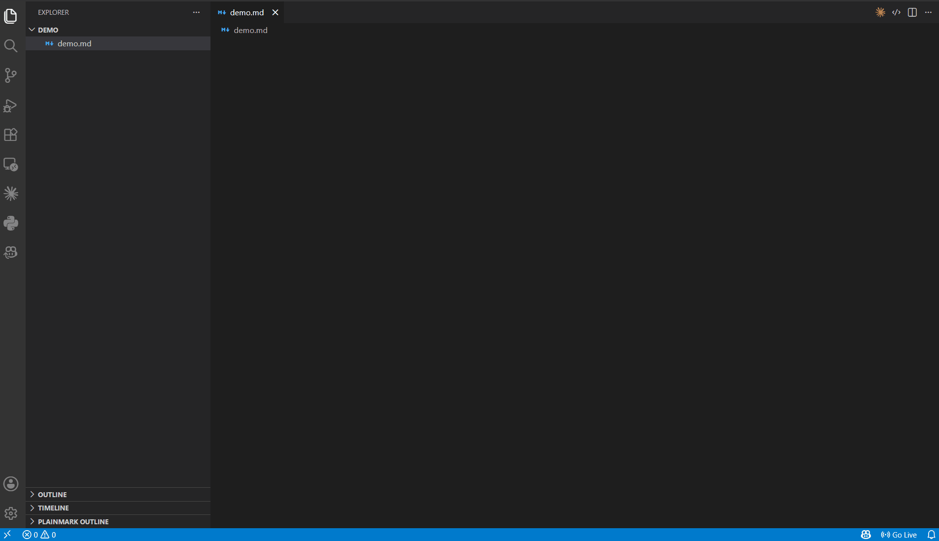 Plainmark live preview demo