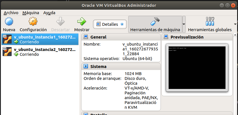 Administrador VirtualBox