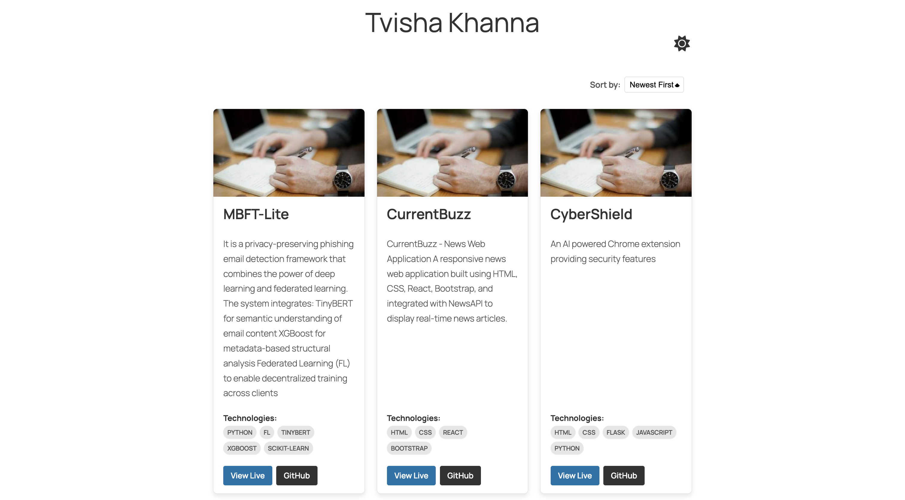 Frontend Portfolio Light Mode