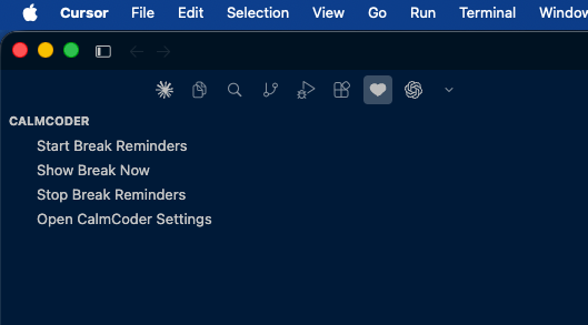 CalmCoder screenshot one