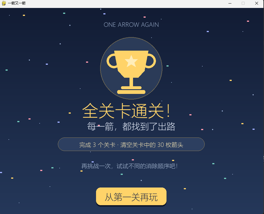 全关卡通关界面