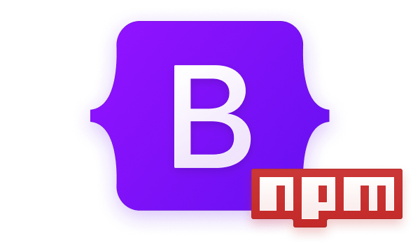 Bootstrap npm logo
