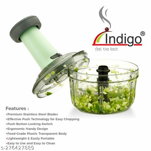 650ml Chopper Manual Chopper Large Quick & Powerful Hand Held Food Chopper to Chop & Cut Fruits, Vegetables, Herbs, Onions for Salsa, Salad, Pesto, Hummus, Guacamole (Premium) | 3 Stainless Steel Blades - Akry Store 