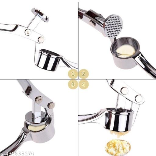 Stainless Steel Garlic Crusher For Kitchen Use | Kitchen Tool | Garlic Crusher | Garlic Presser | Garlic Masher - Akry Store 