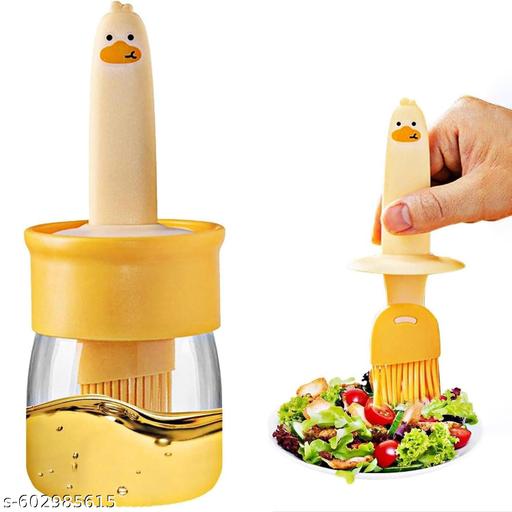 2-in-1 Oil Dispenser with Silicone Brush, Leak-Proof Cooking & BBQ Oil Bottle - Akry Store 