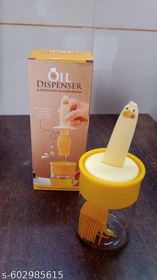 2-in-1 Oil Dispenser with Silicone Brush, Leak-Proof Cooking & BBQ Oil Bottle - Akry Store 