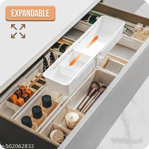 Adjustable Storage Trays for Drawers, Modular Organizer for Clothes & Accessories, 3-Piece Set - Akry Store 