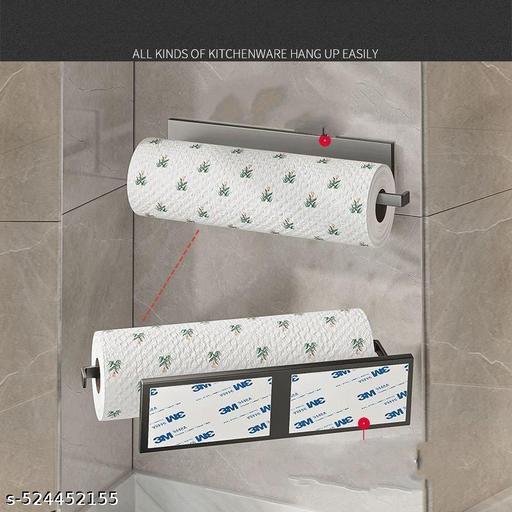 No-Drill Towel Ring Holder, Stainless Steel, Rust-Resistant Self-Adhesive Mount - Akry Store 