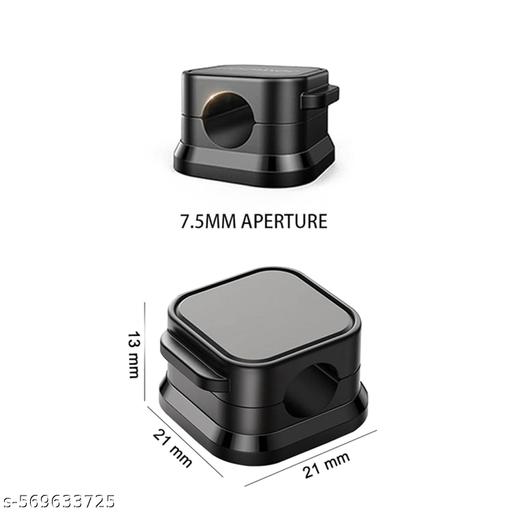 Magnetic Adhesive Cable Holders, Cord Management Clips for Home, Office & Car, 6-Piece Set - Akry Store 