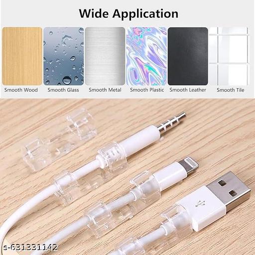 Adhesive Cable Management Clips, Compact Cord Holders, 20-Piece Set - Akry Store 