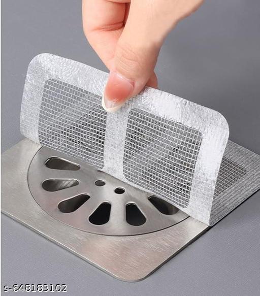 Waterproof Disposable Drain Hair Catcher, Mesh Drain Guard Stickers for Bathroom, Sink & Bathtub, Pack of 20 - Akry Store 