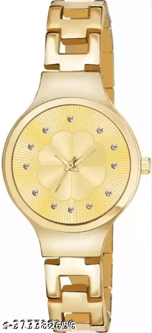 Revivo Fancy Designer Metal Belt Watches combo with Cosmic Diamond Watch for Women  - REVIVO