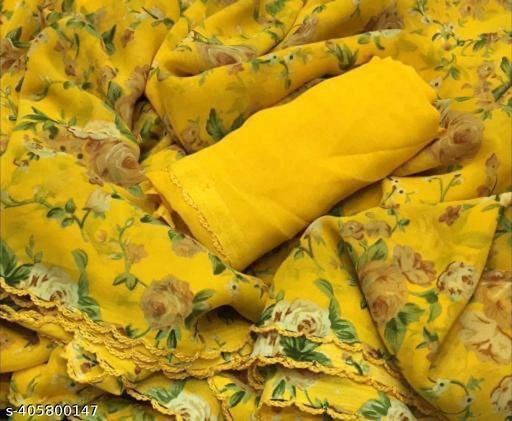 Designer georgette Laced saree with running blouse - ALL 4 YOU