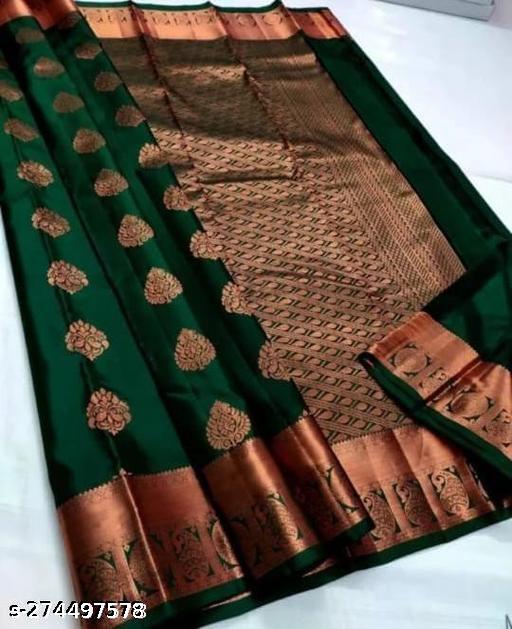 Tradional Partyware Banarasi Silk Saree With Blause - ALL 4 YOU