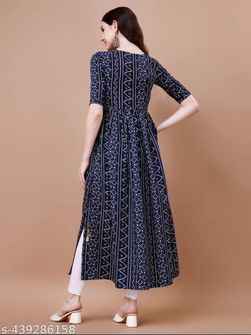WOMEN’S BANDHANI NAIRA KURTA WITH LATKAN  - ALL 4 YOU
