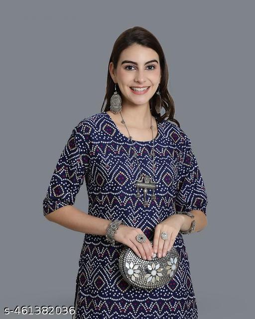 American Crepe Printed Kurti For Women ( Pack Of 3 ) - ALL 4 YOU