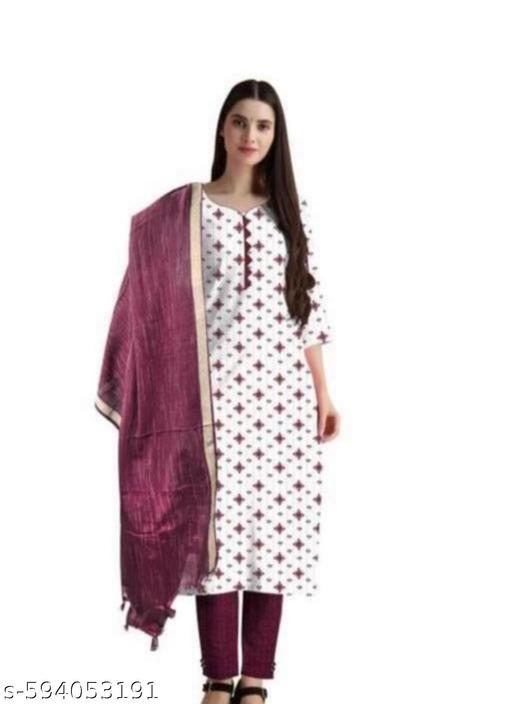 Trendy Women Fashion Kurti Trouser With Dupatta  - ALL 4 YOU