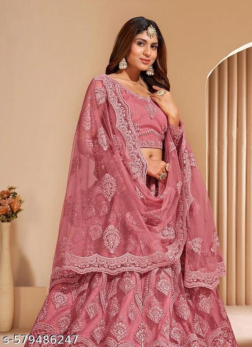 Designer Embroidered Lehenga Choli with Dupatta for Women - ALL 4 YOU