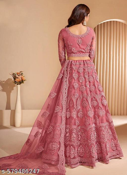 Designer Embroidered Lehenga Choli with Dupatta for Women - ALL 4 YOU