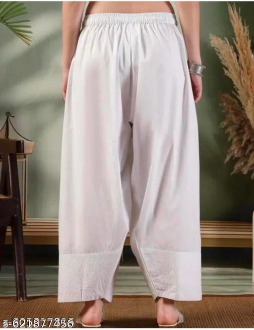 Women Solid Loose Fit Cotton Farshi Salwar - ALL 4 YOU