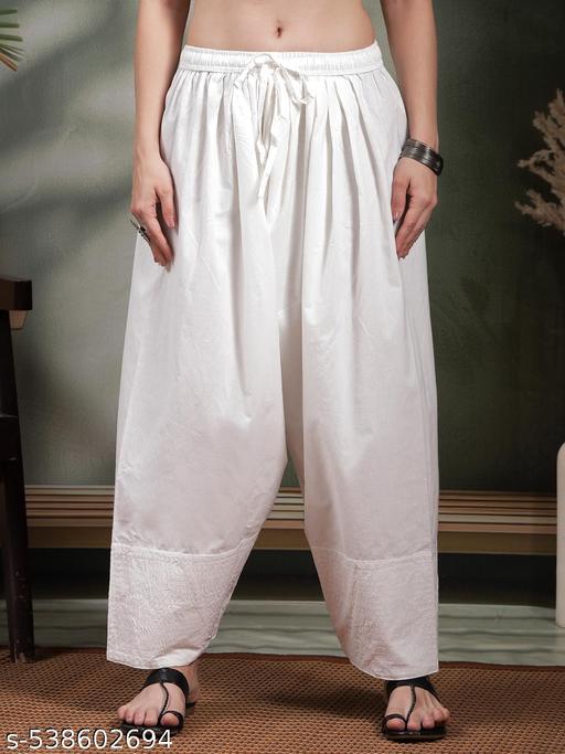 Off-White Solid Trending Farshi Salwar - ALL 4 YOU