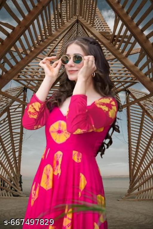  Women's Printed Gowan || Printed Crepe Beautiful Kurtis For Women || Crepe Printed Kurtis,wedding| Evening Gown | Party Wear Gown | Bridal Gown | Wedding Gown for Women | Long Evening Gown | Buy Gown Online | Gown for Women | Floor-Length Gown | Cocktail Gown | - ALL 4 YOU