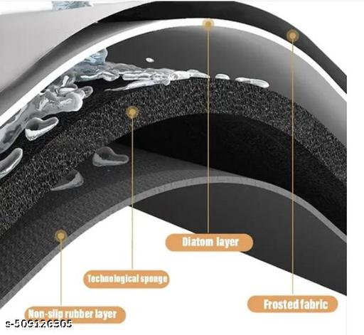 Revivo Place mat | 40x60 Cms Water Absorbent Drying Mat for Kitchen Utensil | Kitchen Dish Drying Mat for Kitchen Medium Size | Kitchen Essential Mat for Home - REVIVO