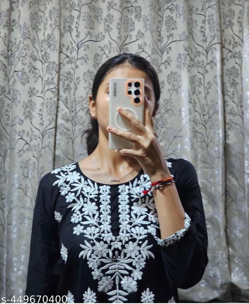 JANNAT CHIKANKARI SHORT MODAL KURTI - ALL 4 YOU