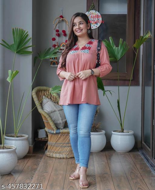 New Stylish Embroidered Top for Women  - ALL 4 YOU