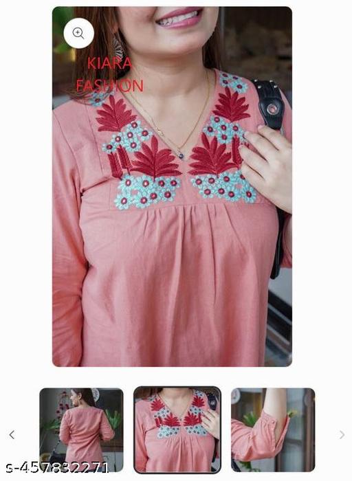 New Stylish Embroidered Top for Women  - ALL 4 YOU