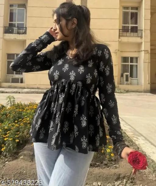 PANCHHIRAJANA CREATION Women Rayon Printed Top,Rayon Top,Festival top, Party Wear Top, Daily wear Top - ALL 4 YOU