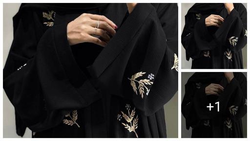 TRENDY DUBAI HIGHNECK ALLWORK EMBROIDERED ABAYA BURQA WITH STYLISH HIJAB BURKHA ABAYA SET JILBAB SET FOR WOMENS & COLLEGE GIRLS