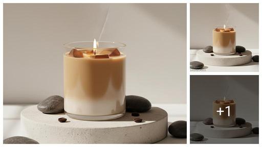 Cold Brew Coffee Scented Candle | Handmade Coffee Aroma Candle for Home & Gifts | Coffee Lovers | 60 ml short glass