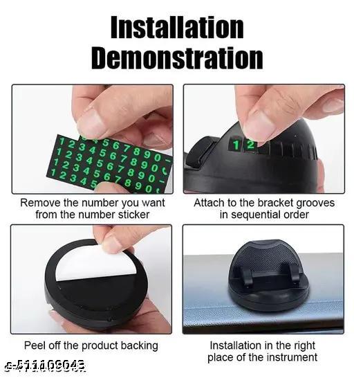 SUKH 360°Rotate Dashboard Cell Phone Holder, Car Phone Mount with Non-Slip Silicone ABS Dash Phone Holder for Car Compatible with iPhone, Samsung, Android Smartphones - Easylife