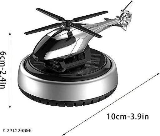 AUTO SIGMA New Big Helicopter Alloy Solar Car Air Freshener Aromatherapy Car Interior Decoration Accessories Fragrance for Home Office Decoration Perfume Solar Red. - Easylife
