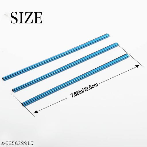 10 Pack Car Air Conditioner Vent Outlet Trim Strip For Car Chrome PVC Car Interior Trim Strip Line (Blue) - Easylife