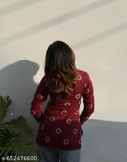  Rayon Printed Kurti for girls/. Kurti for girls/. Women's for kurti/  Kurti for girls - Zeyoria