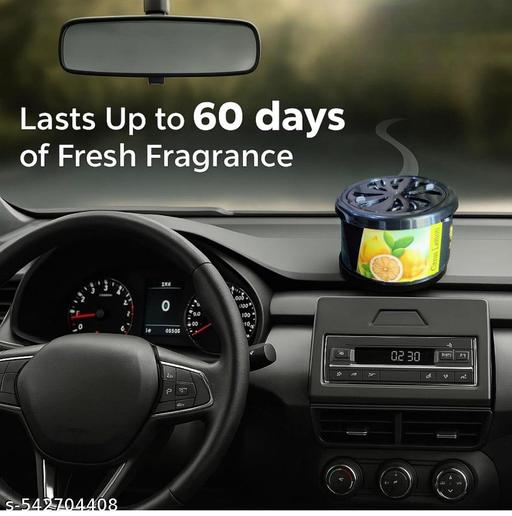 SV Creators Car Perfume Lemon | Long-Lasting Car Freshener Gel with Odor Neutralizer | Leakproof Gel for Dashboard | Removes Smoke, Pet & Food Odors | Lasts Up to 60 Days | Solid Gel  Freshener - Easylife