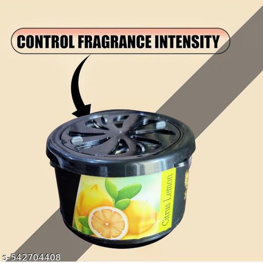 SV Creators Car Perfume Lemon | Long-Lasting Car Freshener Gel with Odor Neutralizer | Leakproof Gel for Dashboard | Removes Smoke, Pet & Food Odors | Lasts Up to 60 Days | Solid Gel  Freshener - Easylife
