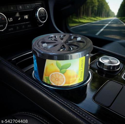 SV Creators Car Perfume Lemon | Long-Lasting Car Freshener Gel with Odor Neutralizer | Leakproof Gel for Dashboard | Removes Smoke, Pet & Food Odors | Lasts Up to 60 Days | Solid Gel  Freshener - Easylife