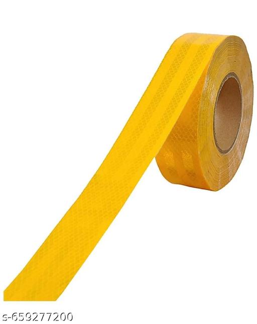 RETRO REFLECTIVE TAPE (YELLOW AND RED) 2 Inches X 3 Meter Each UNIVERSAL FOR CAR - Easylife