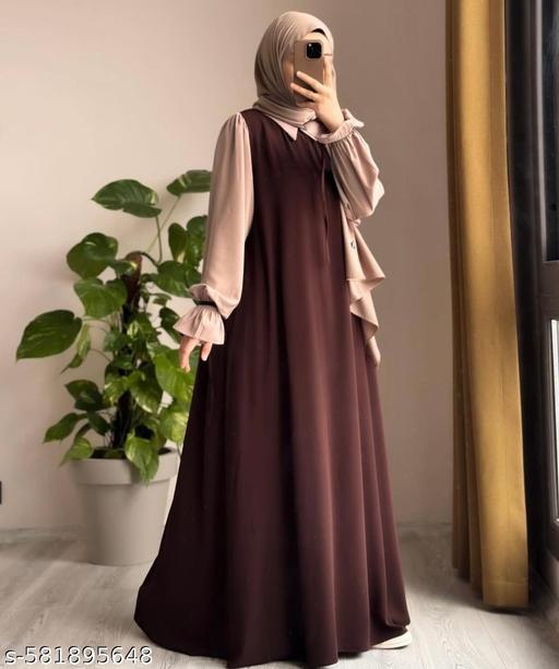 NEW FANCY ELEGANT DUBAI COLAR TYPES NEW ARRIVAL BEAUTIFUL BURQA ABAYA HIJAB AND NAKAB BEST QUALITY PARTY WEAR DALIY WEAR SCHOOL COLLEGE BURQA ABAYA HIJAB AND NAKAB - Zeyoria