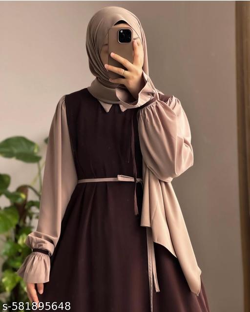 NEW FANCY ELEGANT DUBAI COLAR TYPES NEW ARRIVAL BEAUTIFUL BURQA ABAYA HIJAB AND NAKAB BEST QUALITY PARTY WEAR DALIY WEAR SCHOOL COLLEGE BURQA ABAYA HIJAB AND NAKAB - Zeyoria