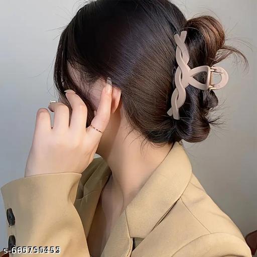 11 Pcs Large Hair matte Claw very strong product for girls and women hair Claw (random colour) - Easylife