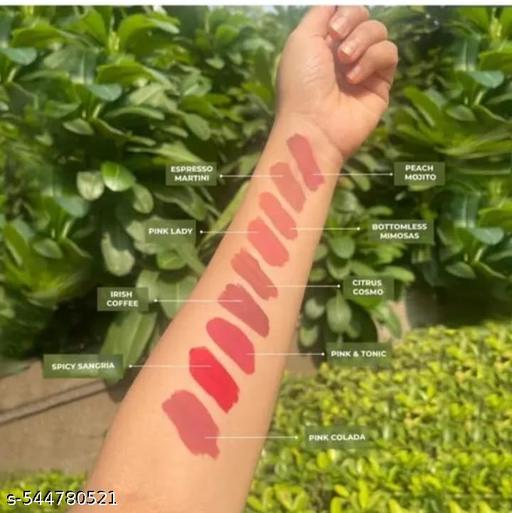  Ultra Smooth Non-Transfer Liquid Matte Beauty Lipstick Set of 12 Multicolor Lipsticks For (Girls/Women) - Easylife