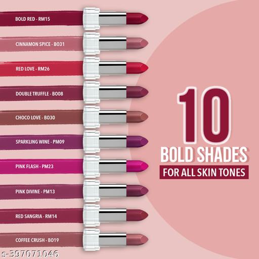 Matte Love Long Lasting Hydrating Mini Lipsticks- Pack of 10 - Easylife