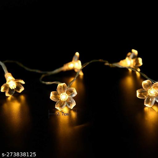 14 LED 3 Meter Warm White Silicone Blossom Flower Fairy String Lights Series Lights for Festival Home Decoration (Warm White) - Easylife